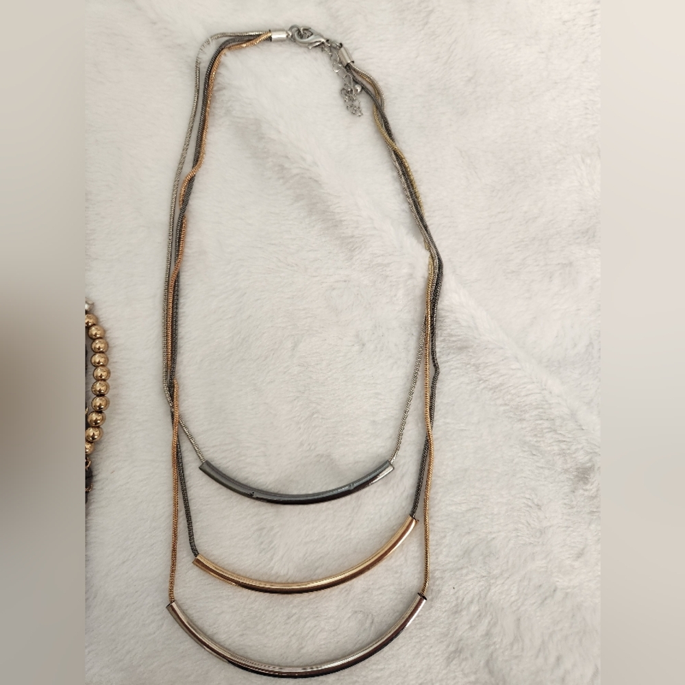 Three Tier Bar Necklace